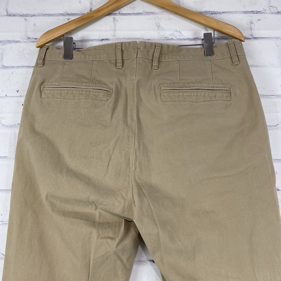 Mott & Bow Pants Men's Size 35 (35x31) Chino Pants Stretch Khaki Straight Leg - Picture 7 of 15